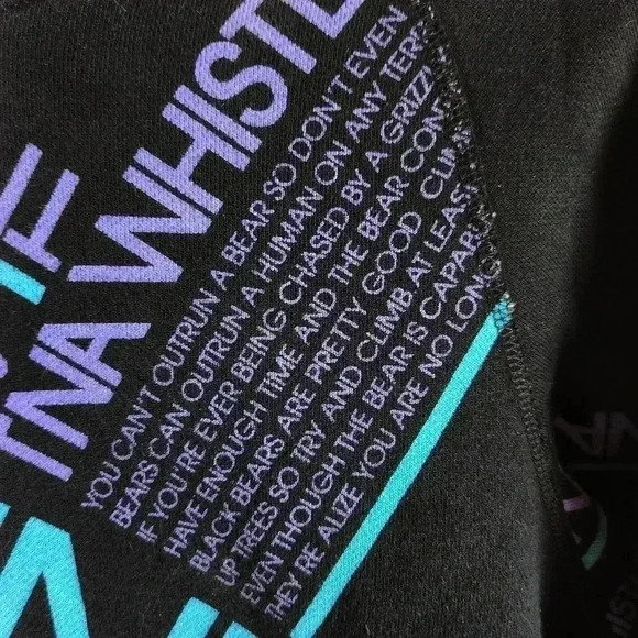 Aritzia TNA hoodie cotton blend sweatshirt Whistler ski snowboard black  wm L - Picture 5 of 12